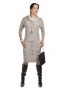 NM 44-4 - dámské šaty světle šedé nápisy