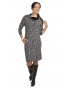NM 44-14 - dámské šaty černobílý vzor