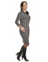 NM 44-14 - dámské šaty černobílý vzor
