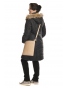 Mika - dámská delší zimní  bunda s pravým kožíškem