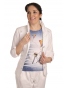 AST1060 - dámské bílé bavlněné sako