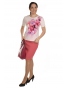 K020-145 - dámské tričko růžový pugét