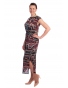 YS238-218  - dlouhé dámské letní šaty s geometrickým vzorem