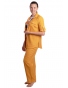 F001 - dámský dlouhý letní žlutý kabátek