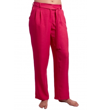 F001 - dámské letní malinové kalhoty