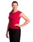 Almax - dámské červené tričko s aplikací