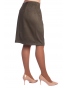 DAM593 - dámská letní semišová sukně zelená