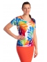 K23-024 - dámské letní tričko barevný ohňostroj