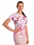 K23-047 - dámské letní tričko fialové květy