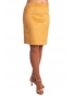 DAM593 - dámská  semišová sukně žlutá
