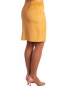 DAM593 - dámská  semišová sukně žlutá