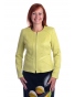 ST452 - dámský semišový kabátek žlutozelený