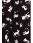 K23-014 - dámská podzimní halenka černobílé kočky