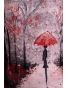 K23-144 - dámská podzimní halenka červený deštník II